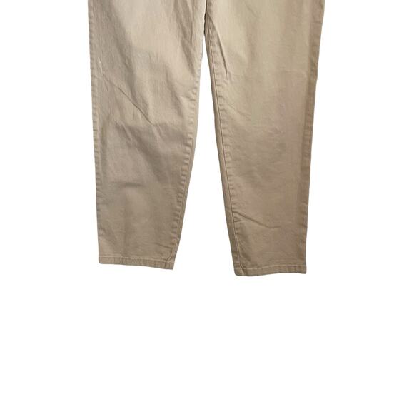 Liz Claiborne Women Chino Pants 10P Beige Ankle Minimalistic Neutral Uniform - Picture 6 of 9